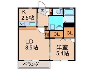 グレースハウスの物件間取画像